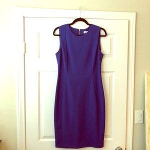 Blue Sheath Fitted dress